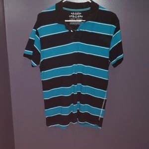 Men's striped polo shirt
